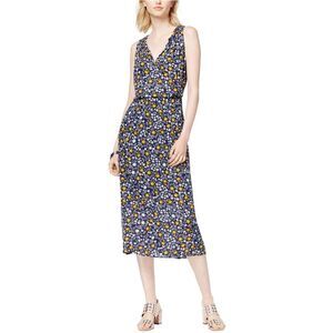 maison Jules Womens Floral Midi Dress, blunotte, M